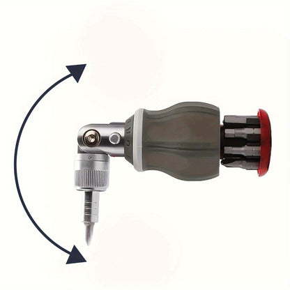 8-in-1 Ratcheting Screwdriver Set Magnetic Tip Multi Bit Tool Kit for DIY Home Repair Projects