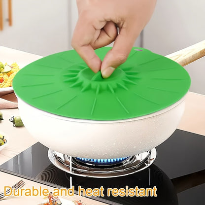 Silicone Food Lids 7 Pack 5 Sizes Reusable Stretch Lids for Bowls Cups Pots Pans – BPA Free Microwave Splatter Cover Airtight Leakproof Food Storage Lids Dishwasher Freezer Safe