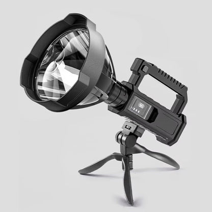 XHP90 High Power LED Flashlight USB Rechargeable Powerful Spotlight Searchlight – 4 Modes, Camping Lantern Torch with Bracket for Fishing Camping Hiking Hunting Outdoor Adventure Patrol