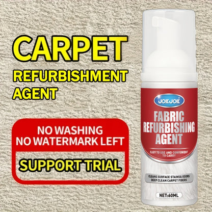 Fabric & Upholstery Cleaner Spray 2.03oz with Towel – Deep Stain Remover for Carpet, Sofa & Car Interior, Glycerin-Based Surfactant-Free Formula, Easy Spray Application for Home & Auto