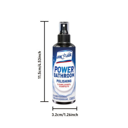 Glass Cleaner Spray Streak-Free Shine Removes Hard Water Stains Soap Scum Water Spots for Shower Doors Mirrors Bathroom Tiles Windows Powerful Bathroom Glass Cleaner Easy Spray Formula