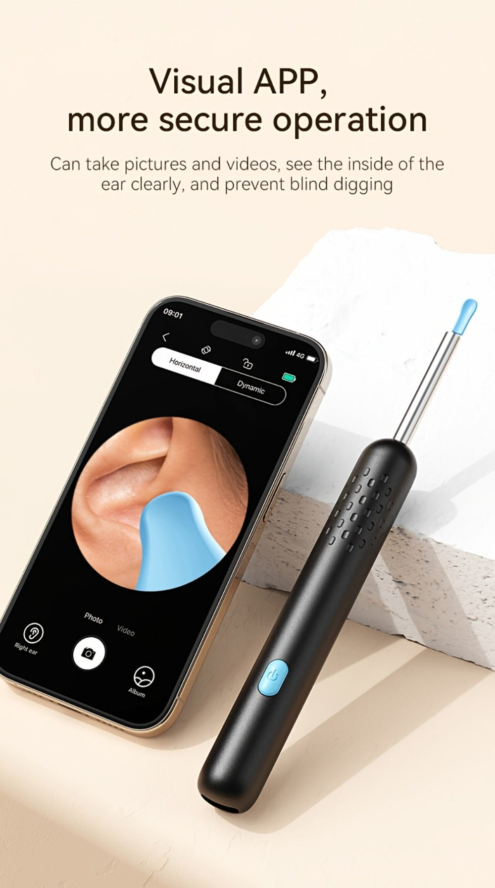 Earwax Removal Kit Pro with Visual Waste Tank – Interchangeable Nozzles, USB Rechargeable Ear Cleaner for Adults, Ear Scoop & Ear Washer Options