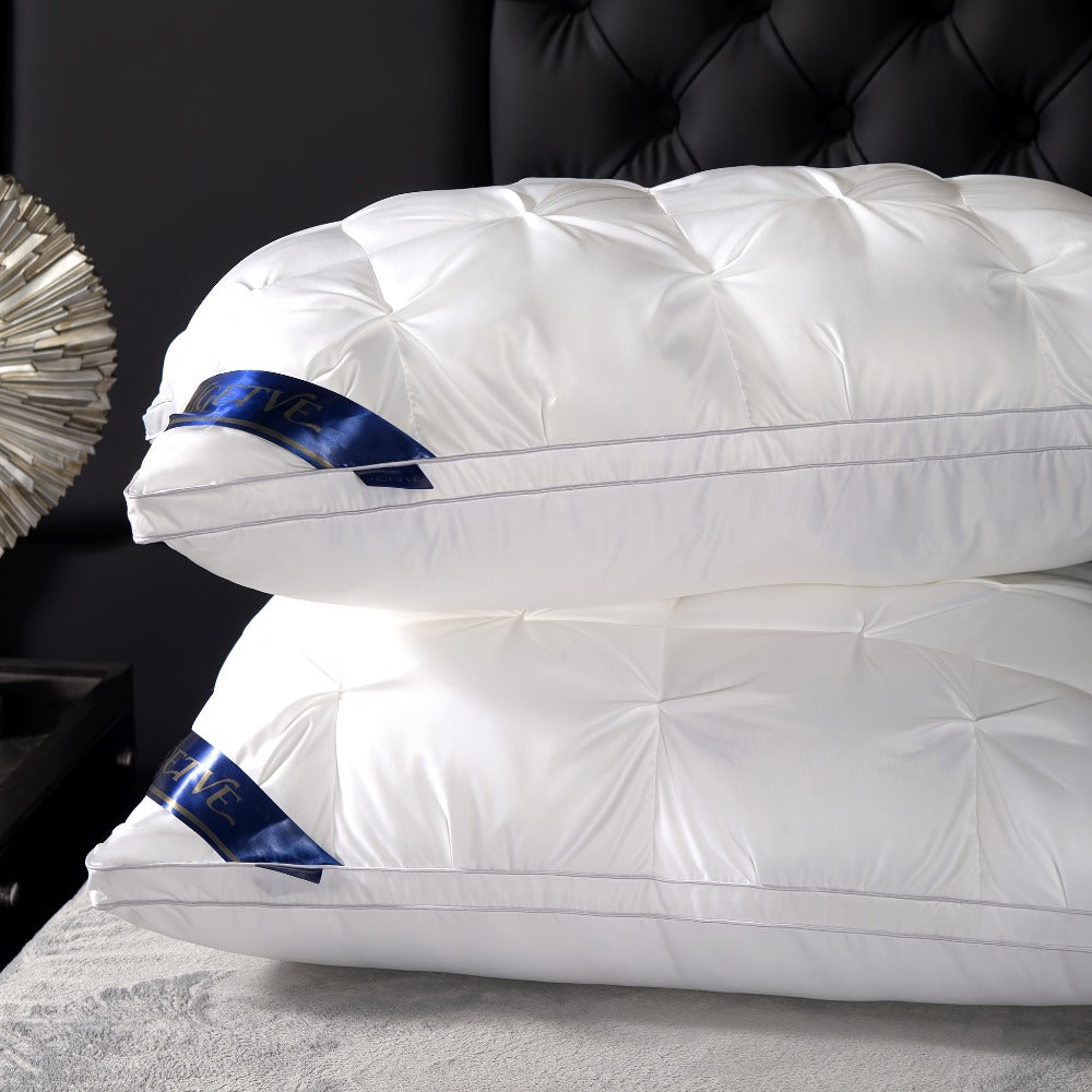 Pillows 2 Pack Queen King Size – Luxury Hotel Quality Deep Sleep Neck Support Pillow High Fluffiness Soft Breathable Fabric All Season Bed Pillow Set