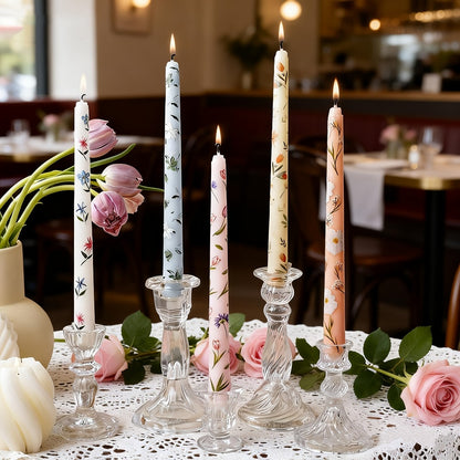 Taper Candles Scented 9.84in - Christmas Dinner Table Decor, Wedding Candlelight Decoration, Long Slim Candles for Home & Holiday, 2 or 4 Pack