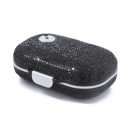 Travel Pill Organizer 7 Compartments, Moisture-Proof Compact Portable Pill Box for Vitamins Fish Oil & Medications, Daily Pill Case in Square or Oblong Shape, Multiple Colors Available