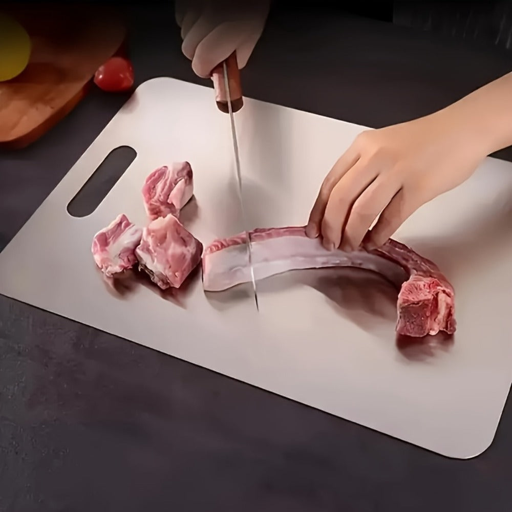 Stainless Steel Cutting Board Set of 3 – Durable BPA-Free Kitchen Cutting Boards, Rust-Resistant & Easy to Clean, Space-Saving Nested Design for Meat, Vegetables & Food Prep