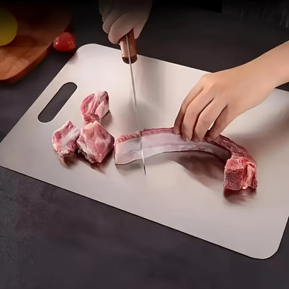Stainless Steel Cutting Board Set of 3 – Durable BPA-Free Kitchen Cutting Boards, Rust-Resistant & Easy to Clean, Space-Saving Nested Design for Meat, Vegetables & Food Prep
