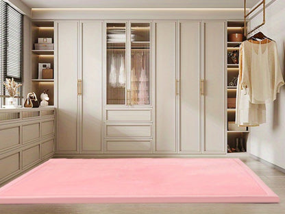 Memory Foam Area Rug Tatami Mat Non-Slip Coral Velvet Floor Mat for Living Room Bedroom Kids Playroom Yoga — Multiple Sizes & Colors