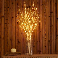 2 birch branch lights - batteries not included
