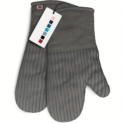 Oven Mitts and Pot Holders Set 6 Piece Heat Resistant Kitchen Gloves Non-Slip Cooking Mitts with Potholder