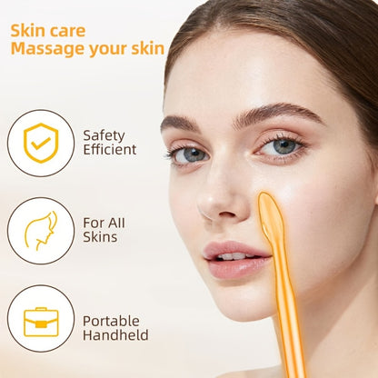 High Frequency Facial Massager 4-in-1 Professional Skincare Tool, Compact Plug-In High Frequency Wand for Face Acne Wrinkles Hair Growth, Elegant White Gift for Women Girlfriends Mothers
