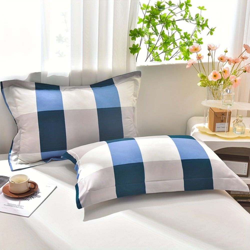 Quilt Set 3 Piece Summer Cooling – Floral Printed Thin Comforter with 2 Pillowcases, Soft Skin-Friendly Bedding for Twin Full Queen King, All Season Lightweight Blanket for Bedroom Hotel Guest Room