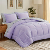 Lavender Purple and Light Gray