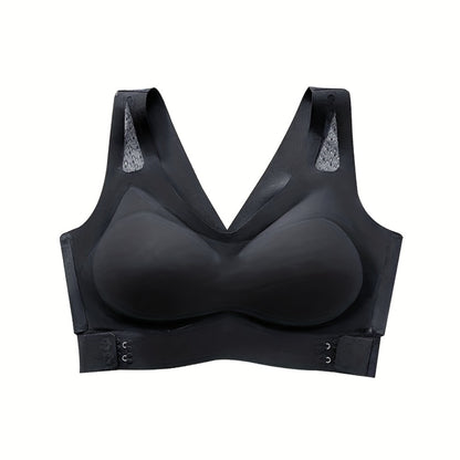 Electric Chest Massager Vibration Rechargeable - Intelligent Constant Temperature Heating Massage Bra for Women, Multi-Functional Wearable Chest Massager for Home Use, Sports Cross-Back Design XXL Size