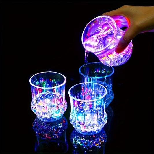 LED Light-Up Cups Glow in the Dark – Pineapple Induction Party Cups for Birthday Christmas Disco Valentine's Day (6.76oz)