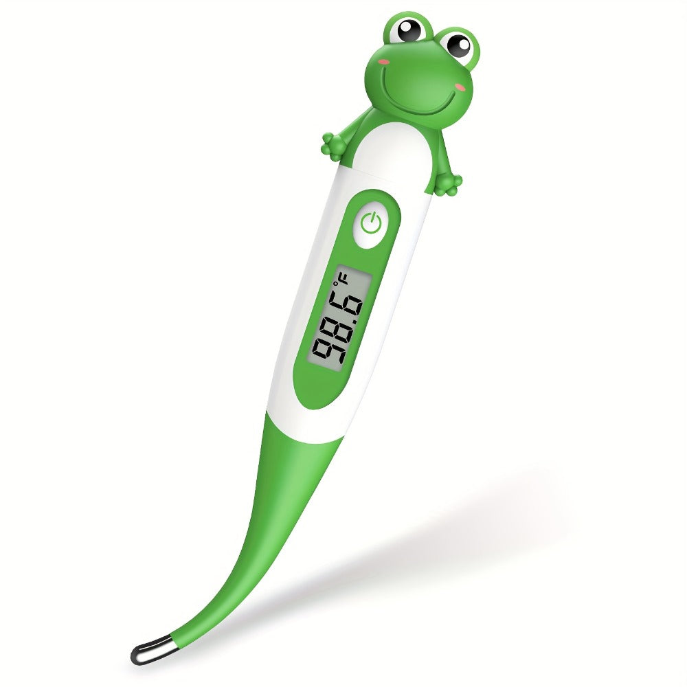 Digital Oral Thermometer for Adults & Kids – 8-Second Fast Read, Bendable Tip, 3-Color Fever Backlight, 32 Memory Records, Rectal Use for Infants, Celsius/Fahrenheit Conversion