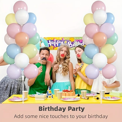 Balloon Stand Kit 63-Inch with Base | 19-Balloon Arch Holder for Birthday, Wedding, Graduation & Christmas Party Centerpiece - Sturdy PP Pole, Table & Floor Use, Easy Assembly, Durable Reusable 2pcs