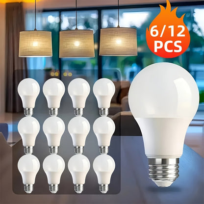 LED Light Bulbs 100 Watt Equivalent, A19 E26 Base 1100 Lumens 14W High Efficiency Bulb, 2700K Warm White & 4500K Natural White, 82+ CRI 15000 Hours Non-Dimmable, 12 Pack for Bedroom Living Room