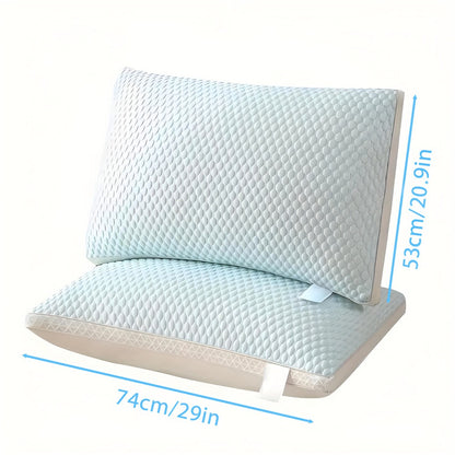 Cooling Bed Pillows 2-Pack – Neck Support for Side, Back & Stomach Sleepers | Machine Washable | Soft Polyester Fill | Perfect for Bed, Sofa & Dorm