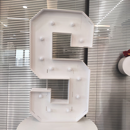 LED Letter Lights 4FT Tall Marquee Letter Lights A-Z Alphabet Light Up Letters with Cool White LED for Wedding, Birthday, Party, Proposal & Graduation Decor