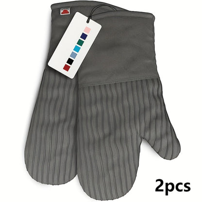 Oven Mitts and Pot Holders Set 6 Piece Heat Resistant Kitchen Gloves Non-Slip Cooking Mitts with Potholder
