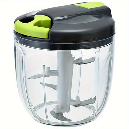 Vegetable Chopper with 3/5 Blades – Multifunctional Onion Chopper, Food Dicer & Salad Cutter with Container | Kitchen Gadget Set for Potato, Carrot, Garlic