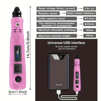 Cordless Rotary Tool Kit 3.6V USB Charging – Sanding Polishing Drilling Engraving Multi-Purpose Power Tool for Home Workshop Hobbyists 25/53/86 Pcs