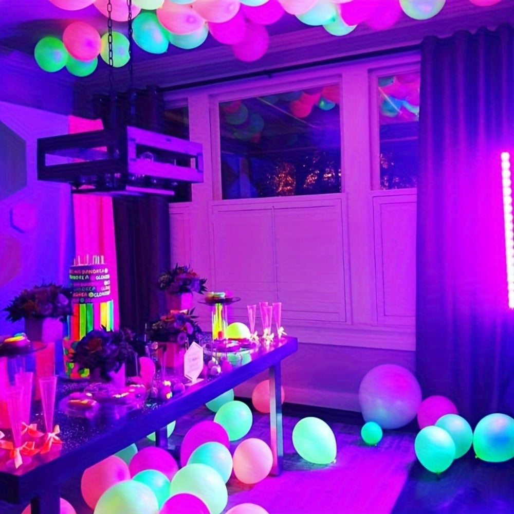 UV Black Light Strip USB LED – 32cm / 12.6ft Portable Magnetic Black Light Tube for Halloween Party, Fluorescent Tapestry, Body Paint, Posters, Christmas & Cabinet Lighting (3-Pack / 4-Pack)