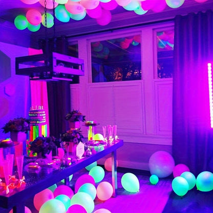 UV Black Light Strip USB LED – 32cm / 12.6ft Portable Magnetic Black Light Tube for Halloween Party, Fluorescent Tapestry, Body Paint, Posters, Christmas & Cabinet Lighting (3-Pack / 4-Pack)