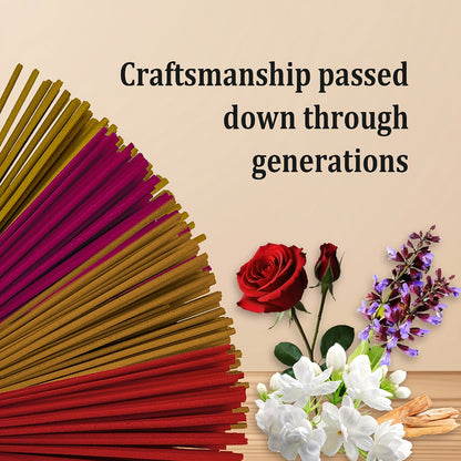 Incense Sticks 200pcs Aromatherapy Incense Set 4 Scents for Meditation Yoga Purification Home Fragrance Long Lasting Sandalwood Jasmine Rose Lavender Sage Gift