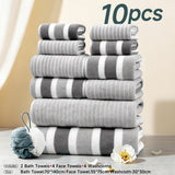 Gray 10-Piece Set B (Includes Bath Ball)