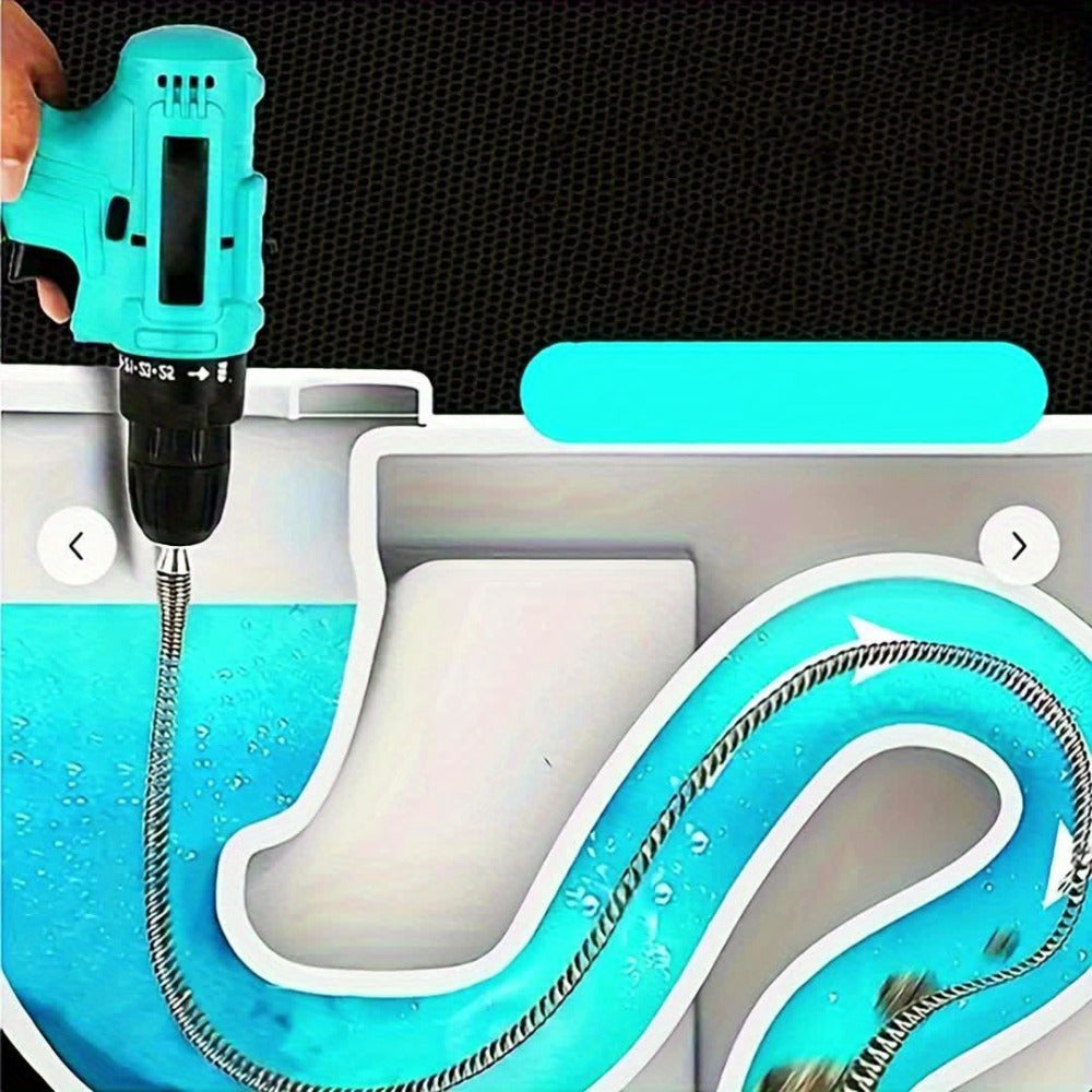 Drain Snake Pipe Unclogger 59 Inch Flexible Hair Clog Remover Tool for Sink, Toilet & Bathroom Drain – Reusable Plumbing Snake Drain Cleaner, Easy to Use