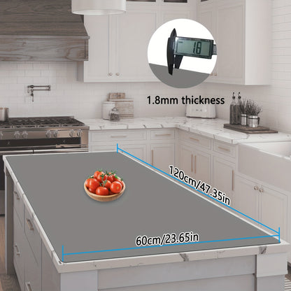 Extra Large Silicone Mat for Kitchen Counter – Nonslip Heat Resistant Countertop Protector, Nonstick Waterproof Craft Mat & Placemat, Multiple Sizes & Colors