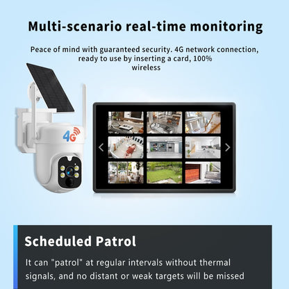 Solar Security Camera 4G Outdoor – AI Smart Alarm, Solar Powered, No WiFi & Wire-Free, 4G LTE Surveillance Camera for Farm, Villa, Ranch & Remote Property Security (TBG12)