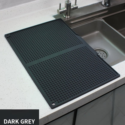 XL Kitchen Countertop Drying Mat 17.72x12.2 Inch Heat Resistant 446°F Anti-Slip Splash-Proof Drain Pad, Dishwasher Safe Sink Stove Drying Pad Easy to Clean Space-Saving