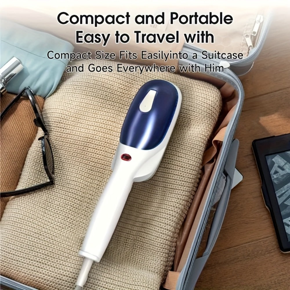Handheld Steam Iron Garment Steamer – 25-Second Fast Heat-Up, Portable Wrinkle Remover for Clothes, Horizontal & Vertical Steam, Dry & Steam Ironing, Perfect for Home Office & Travel