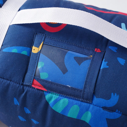 Kids Nap Mat Roll-Up Sleeping Mat for Daycare & Travel - 100% Polyester, Machine Washable, Fun Prints
