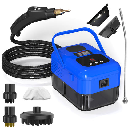 Steam Cleaner Handheld High Pressure Portable | Chemical-Free Deep Clean for Kitchen Grease Range Hood Sofa Tile Grout Car AC Washing Machine | Multi-Surface Steam Cleaning Machine | Standard & 2500W