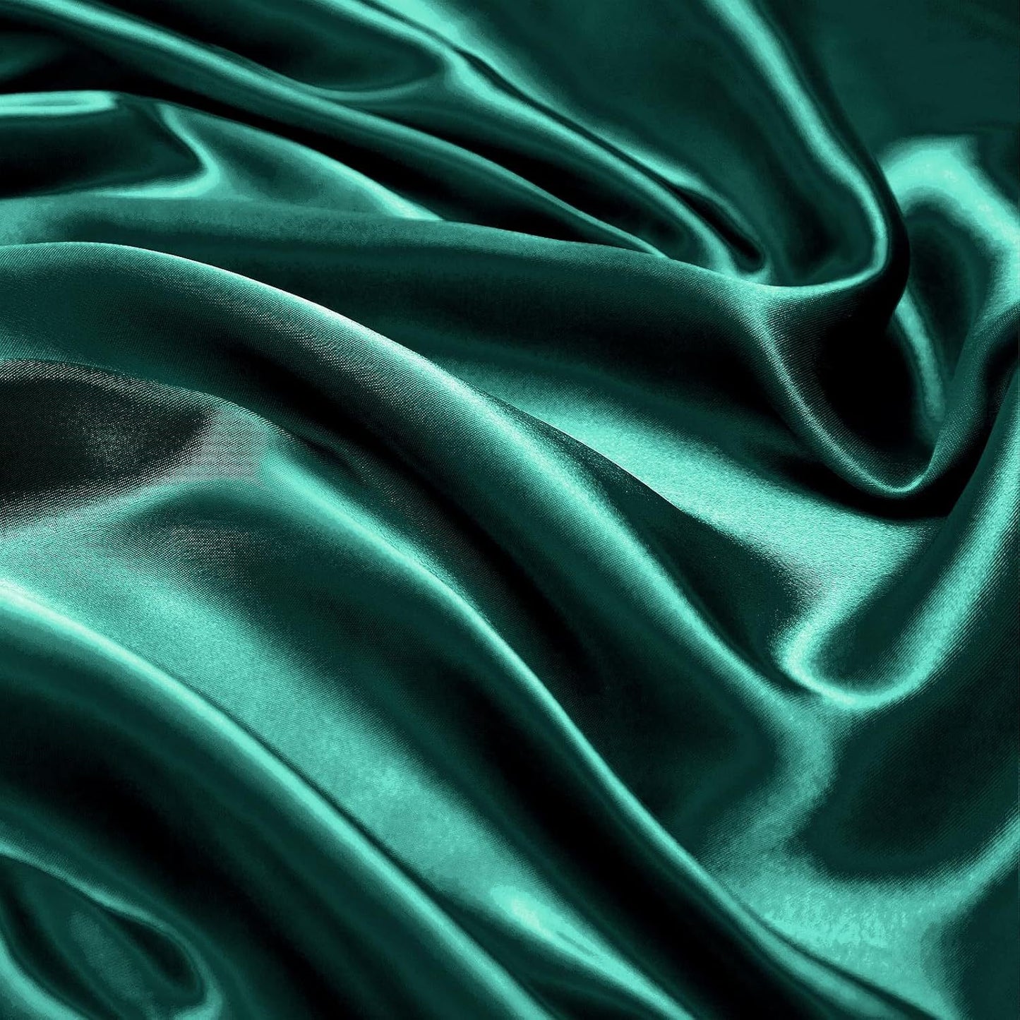 Satin Bed Sheet Set 4 Pcs – Luxury Silky Smooth Hotel-Quality Bedding, Wrinkle-Free Deep Pocket Fitted Sheet, All-Season Elegant Satin Sheets – Twin, Full, Queen & King, Multiple Colors