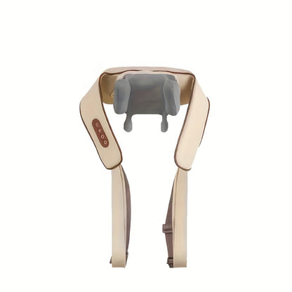 Neck Massager Shiatsu with Heat – 6-Node Deep Kneading Wireless Massager for Neck, Shoulders & Trapezius Muscles | Hands-Free Electric Neck & Shoulder Massager with Heating Function