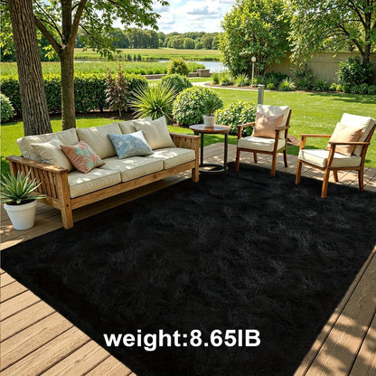 Non-Slip Area Rug Fluffy Soft Carpet - Modern Home Decor Floor Mat for Living Room, Bedroom, Kitchen & Bathroom | Easy Clean Cute Plush Rug in Multiple Colors & Sizes | Indoor Anti-Slip Floor Decoration
