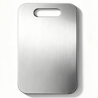 Titanium Cutting Board for Kitchen 14"x10" Large Double Sided | 100% Pure Titanium Metal Cutting Board | Durable Non-Porous Knife-Friendly Surface | Premium Kitchen Prep Board for Home & Professional Use