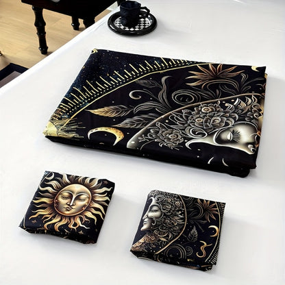 Sun Moon Planet Duvet Cover Set 3pcs Colorful Celestial Print Soft Breathable Bedding with Pillowcases Twin Full Queen King