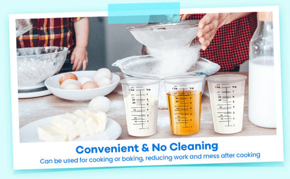 Plastic Measuring Cups with Wooden Sticks 100 Sets Clear Graduated Mixing Cups oz/ml/cc for Resin, Cooking, Baking & Epoxy – Disposable Paint Mixing Cups