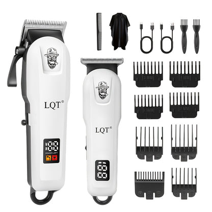 Electric Hair Clipper Set for Men - Professional Cordless Hair Trimmer Kit with Hairdressing Tools, Portable Shaver, Home Barber Set, Gift for Him