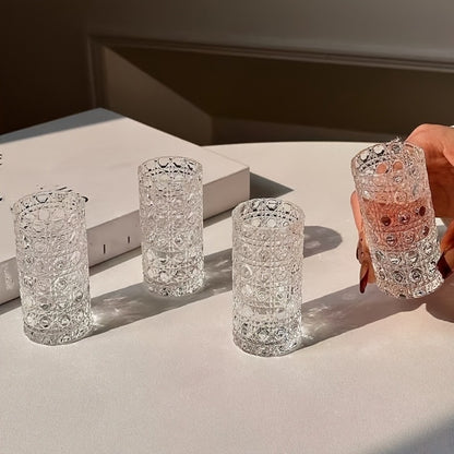 Shot Glass Set Diamond Engraved – Whiskey Vodka Tequila Glasses for Parties Weddings Home Bar Entertaining Reusable Barware Gift