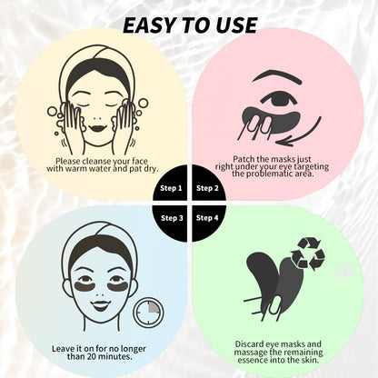 Under Eye Patches 25 Pairs – Aloe Vera & Collagen Eye Mask for Dark Circles, Puffiness & Deep Hydration, Hyaluronic Acid, Plant Extracts, Sulfate-Free, All Skin Types, Daily Skincare for Women & Men