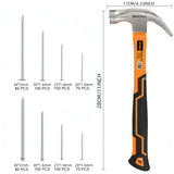 700pcs nails + 8oz hammer