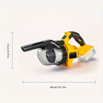 Cordless Handheld Vacuum Cleaner Compatible with DeWalt 20V Battery – 500W Motor, 46 CFM, HEPA Filtration, Portable Car Vacuum for Hard Floor, Pet Hair, Car Interior Cleaning (Battery Not Included)