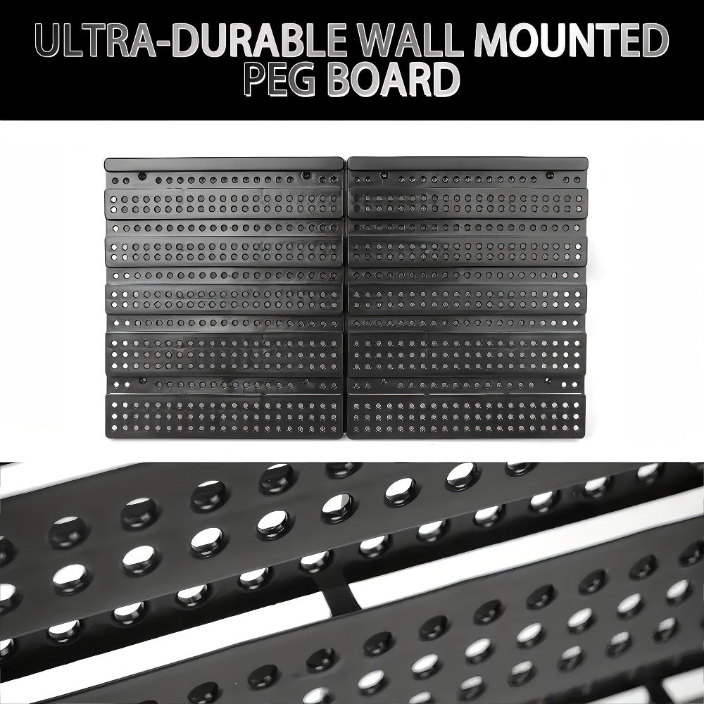 Plastic Parts Storage Bins Wall Mount 30pcs – Heavy Duty Small Hardware Organizer for Screws, Nuts, Bolts & Nails | Multi-Tier Wall Shelf System for Garage, Workshop & Craft Room | Space-Saving Bin Rack